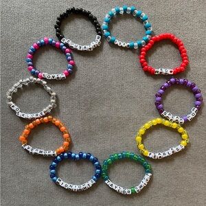 (6-inch) Handmade Eras Tour 10-pack Swiftie Friendship Bracelets